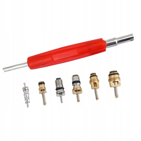 ZAWORKI DO KLIMATYZACJI Z KLUCZEM 41 ELEMENTÓW