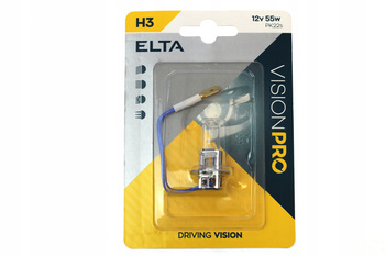 ŻARÓWKA ELTA VISION PRO H3 PK22s 12V 55W