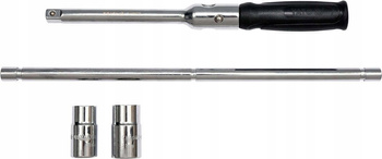 KLUCZ DO KÓŁ SAMOCHODOWYCH SKŁADANY 4 NASADKI ETUI