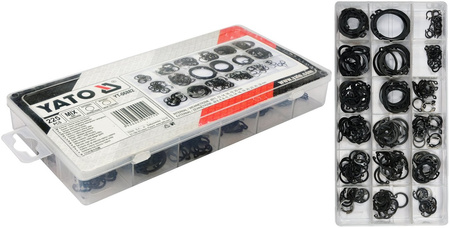 Zestaw pierścieni segera 225 sztuk Yato YT-06882