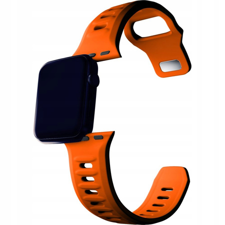 42/44/45/49 mm Orange - 3mk Silicone Watch Strap Pasek do Apple Watch