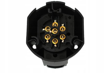 GNIAZDO PLASTIKOWEPRZYCZEPY 7 PIN BIEGUNOWA 12V