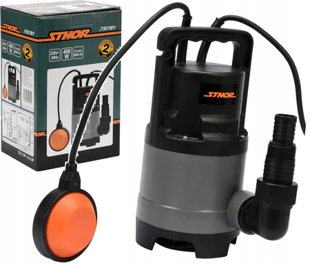 Pompa zatapialna zanurzeniowa Sthor 400 W 8000 l/h DO WODY BRUDNEJ