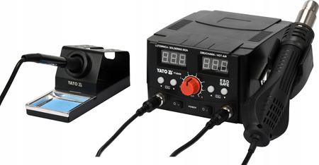 2 W 1 STACJA LUTOWNICZA 75W TYP GROTU 900M HOT AIR MOC 750W WYŚWIETLACZ LED