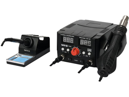 2 W 1 STACJA LUTOWNICZA 75W TYP GROTU 900M HOT AIR MOC 750W WYŚWIETLACZ LED