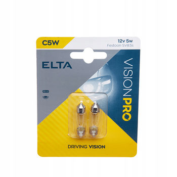 ŻARÓWKA ELTA VISION PRO C5W 11x35mm 12V