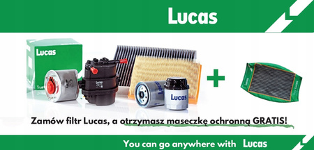 Filtr powietrza LUCAS LFAF102 + GRATIS