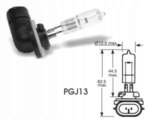 ŻARÓWKA ELTA VISION PRO H27w/2 12V 50W PGJ13