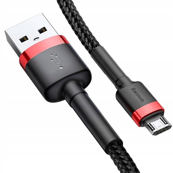 Kabel USB - Micro USB dwustronny Quick Charge 2.4A 100cm