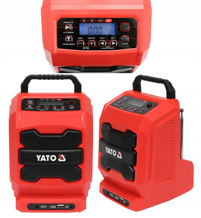 RADIO BUDOWLANE 18V AKUMULATOROWO-SIECIOWE BEZ AKUMULATORA