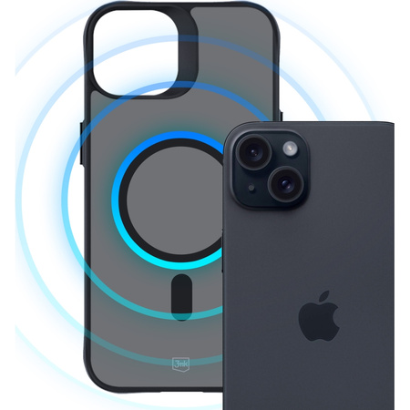 Apple iPhone 15 - 3mk Smoke MagCase Etui Cover na tył