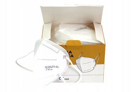 25x MASKA FFP2 ANTYWIRUSOWA 5W MASECZKA CERTYFIKAT