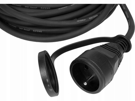 Przedłużacz pojedynczy Yato 10 m 1 szt. gniazd czarny