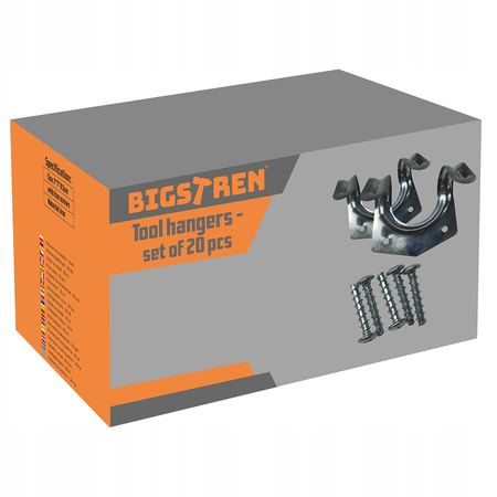 Wieszak na Narzędzia Ogrodowe Uchwyt Miotły Organizer Ścienny Warsztat x 20