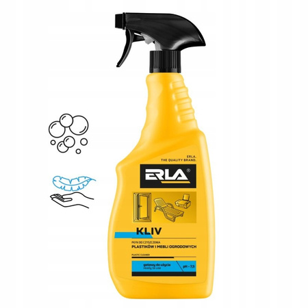 ERLA KLIV 750ml płyn do czyszczenia tworzyw sztucznych Wielofunkcyjny