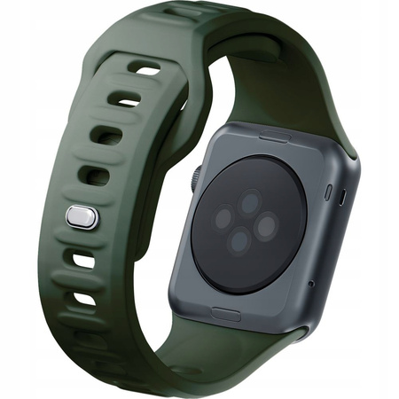 42/44/45/49 mm Dark Green - 3mk Silicone Watch Strap Pasek do Apple Watch