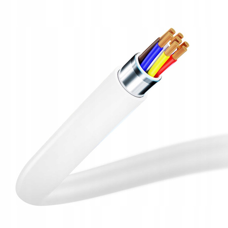 Biały Kabel Przejściówka USB -A do USB-C 60W 5A 1.2m - 3mk Hyper Cable