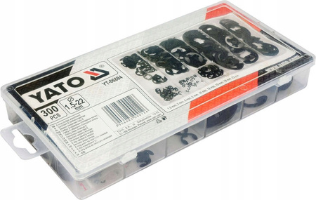 Zawleczki typu E zestaw 300 szt. mix