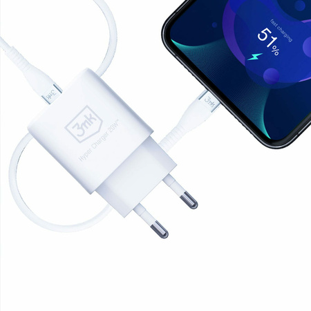 Szybka Ładowarka USB USB-C - 3mk Hyper Charger 20W