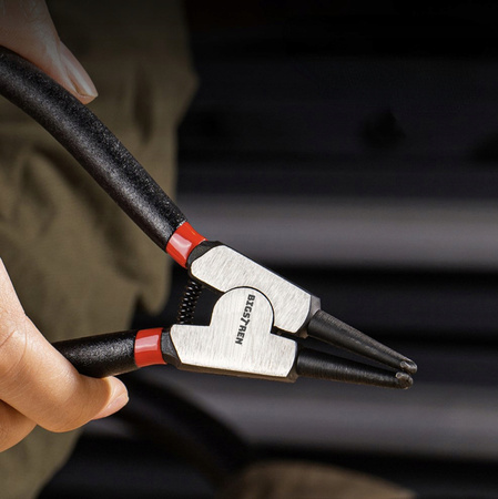 Szczypce do Pierścieni Segera Zacisków Zestaw 4el Szczypiec Zagięte Proste