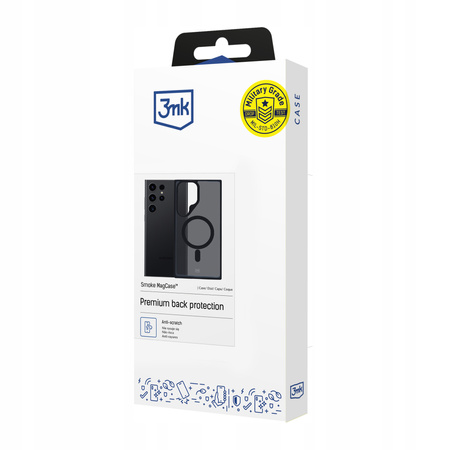 Samsung Galaxy S23 Ultra - 3mk Smoke MagCase Etui Cover na tył