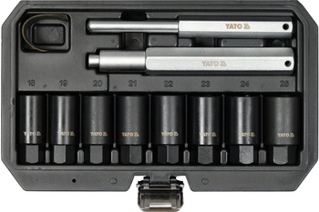 YATO ZESTAW NASADEK DO WYKRĘCANIA ŚRUB FELG 10 el.