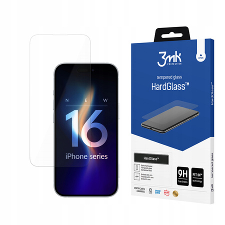 Apple iPhone 16 Plus - 3mk HardGlass Szkło Hartowane Wzmocnione