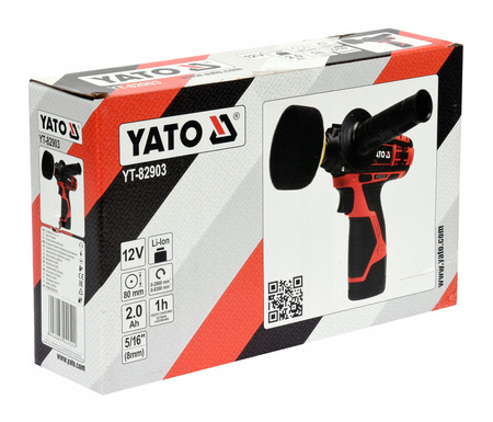 YATO POLERKA SAMOCHODOWA AKUMULATOROWA 2 BIEGI 12V + 3 KRĄŻKI