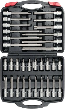 KLUCZE TRZPIENIOWE 1/2' TORX 32 SZTUK YT-77541