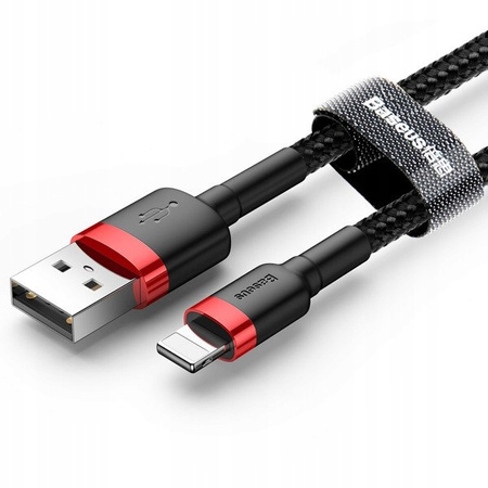 BASEUS MOCNY KABEL USB DO LIGHTNING IPHONE IPAD PRZEWÓD OPLOT 2.4A 50cm