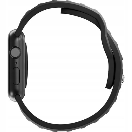 38/40/41 mm Gray - 3mk Silicone Watch Strap Pasek do Apple Watch