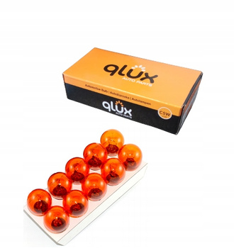 QLUX ŻARÓWKI 12V PY21W BAU15s 21W POMARAŃCZOWA