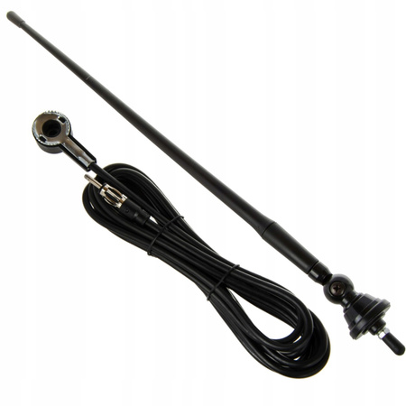 ANTENA RADIOWA REGULACJA 180 STOPNI GUMOWANY MASZT 40 CM