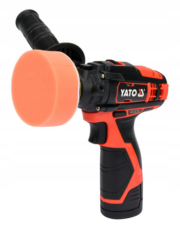 YATO POLERKA SAMOCHODOWA AKUMULATOROWA 2 BIEGI 12V + 3 KRĄŻKI