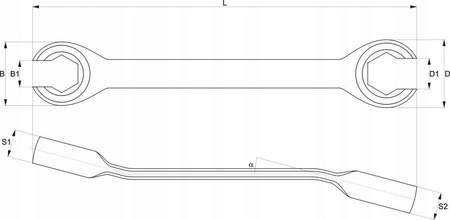 YATO KLUCZE DO PRZEWODÓW HAMULCOWYCH 4SZT ZESTAW