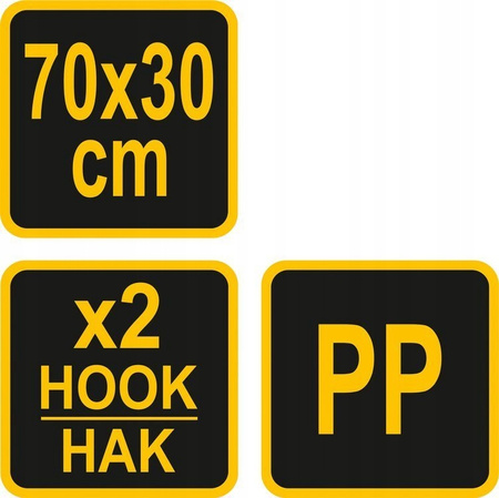 Siatka organizer Kieszendo bagażnika z hakami