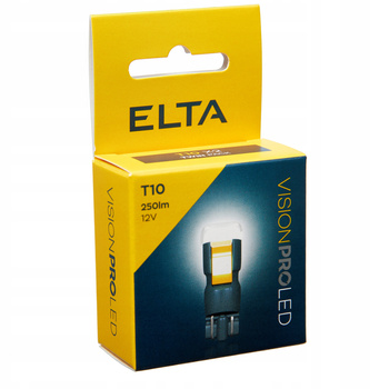 ELTA VISION PRO ŻARÓWKI LED W5W T10 6000K 250lm