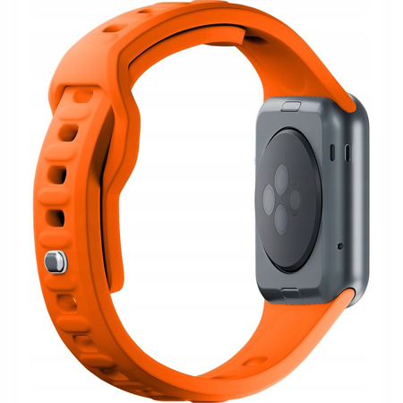42/44/45/49 mm Orange - 3mk Silicone Watch Strap Pasek do Apple Watch