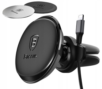 BASEUS UCHWYT SAMOCHODOWY MAGNETYCZNY NA TELEFON DO TELEFONU AUTA KRATKI