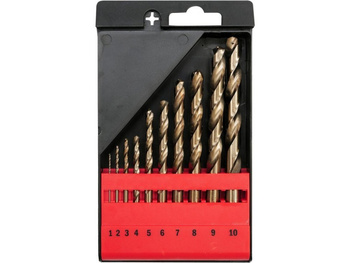 YATO ZESTAW WIERTEŁ DO METALU CO-HSS 10 SZT 1-10MM