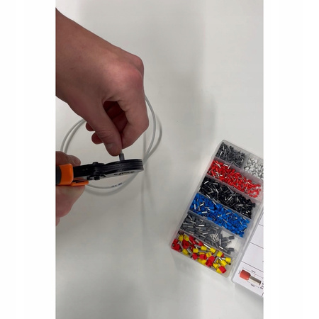 Zaciskarka do Tulejek Praska Kabli Końcówek Konektorów 1200 szt 0,5 - 10 mm