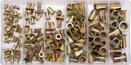 NITONAKRĘTKI STALOWE ZESTAW 150 SZT M3 - M10 YATO