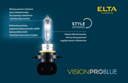 ŻARÓWKI ELTA VISION PRO H3 12V 55W BLUE