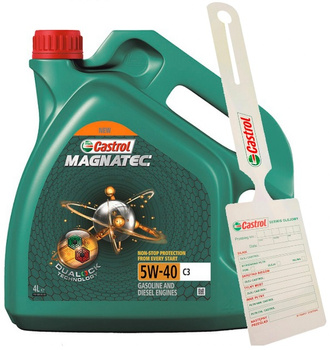 Olej Castrol Magnatec 5W-40 C3 4L + zawieszka