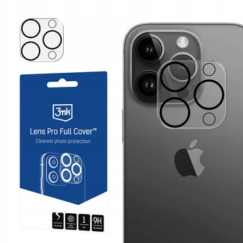 Szkło Osłona na aparat do iPhone 15 Pro/15 Pro Max 3mk Lens Pro Full Cover