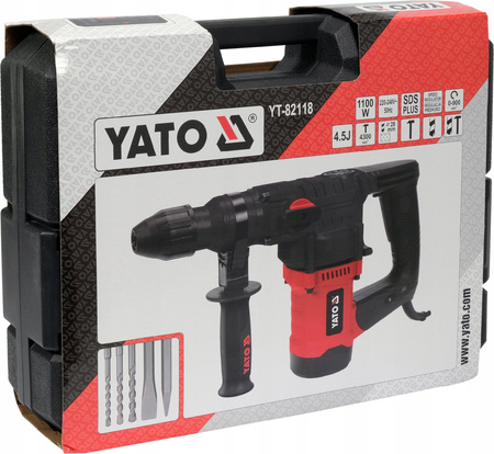 YATO MŁOT UDAROWY SDS PLUS 1100W 4,5J 3 FUNKCJE
