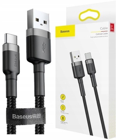 Baseus Cafule | Wzmocniony kabel USB USB-C Type-C Quick Charge 2A 3m