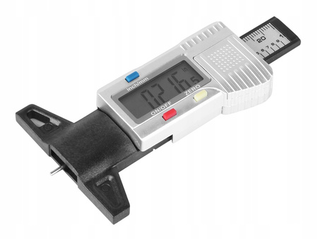 Miernik bieżnika opony cyfrowy z zakresem pomiaru do 25,4 mm