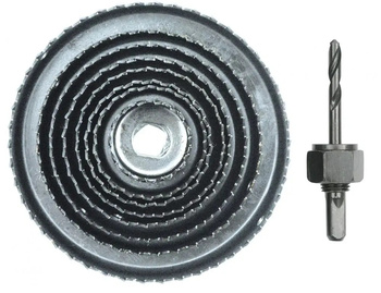 VOREL 22572 WYCINARKA DO OTWORÓW W DREWNIE 38-127MM, KPL.9SZT.