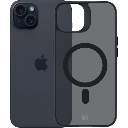 Apple iPhone 15 - 3mk Smoke MagCase Etui Cover na tył